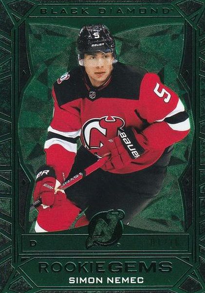 insert RC karta SIMON NĚMEC 23-24 Black Diamond Rookie Gems Green /10